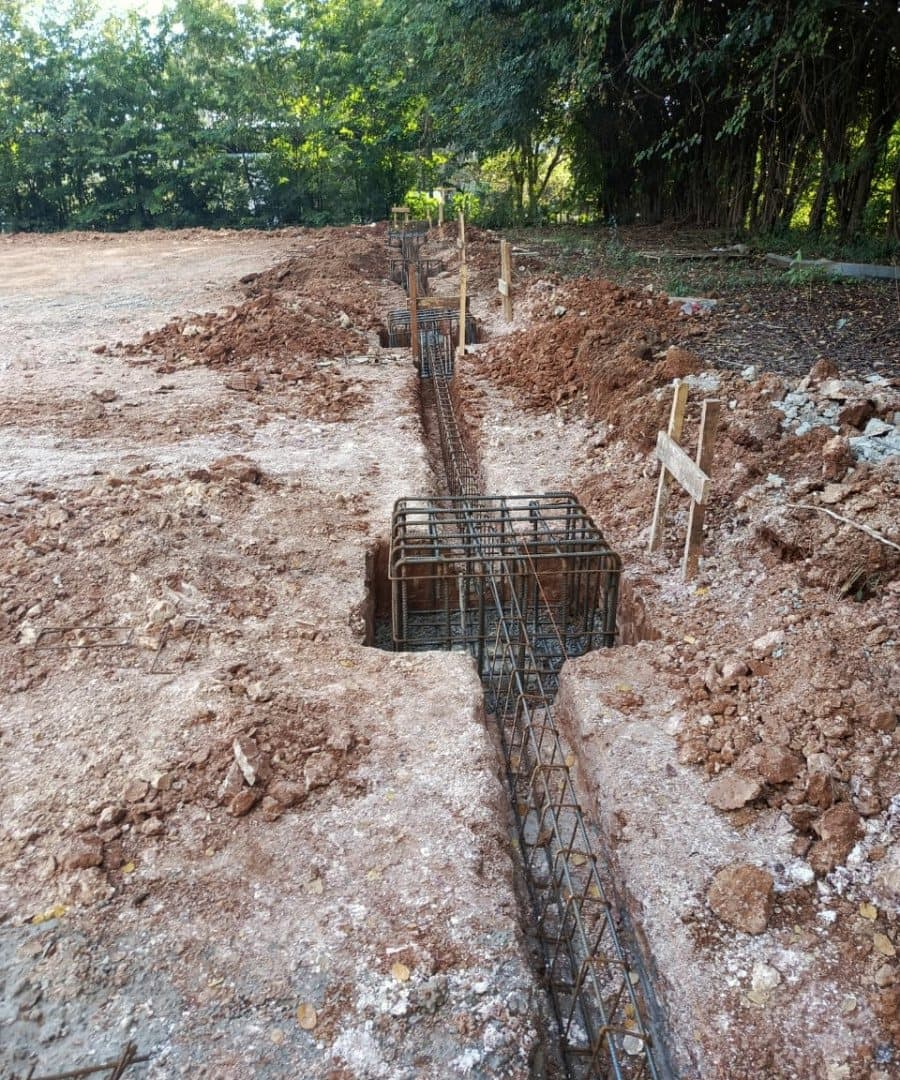 Armadura da viga baldrame